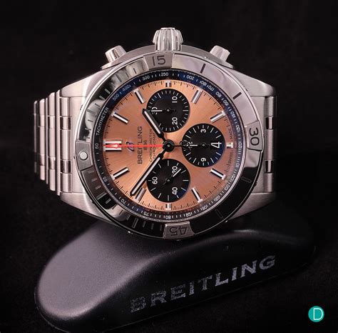 breitling chronomat salmon|breitling chronomat review.